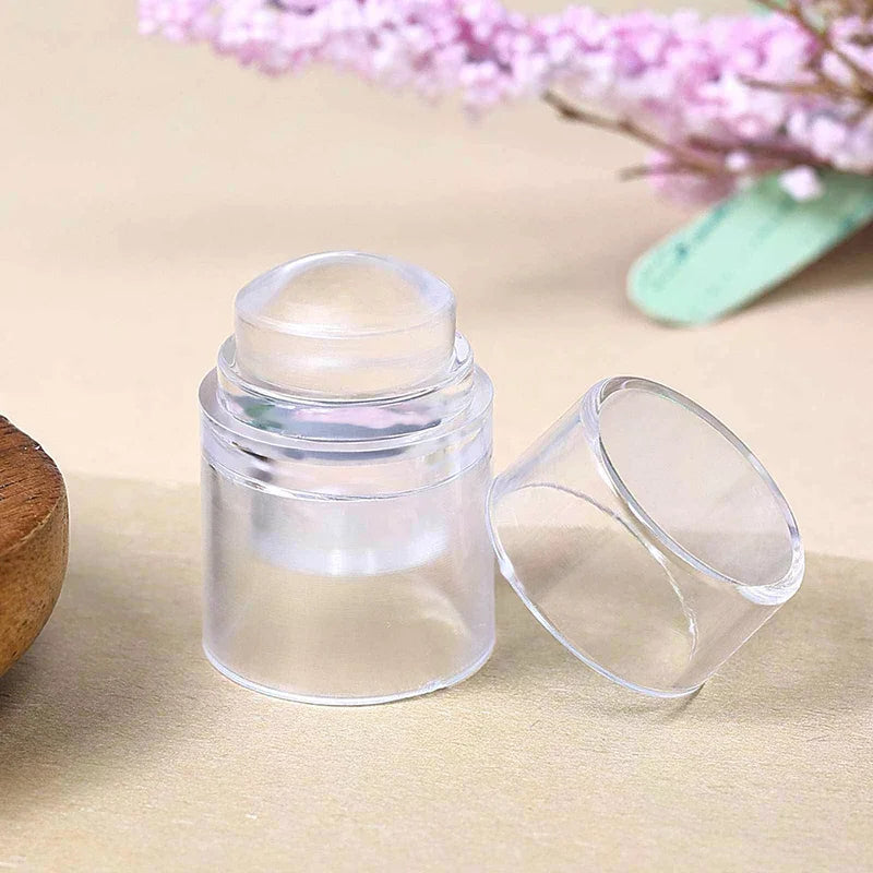 Jelly Silicone Nail Stamper & Scraper – DIY Nail Art Tool