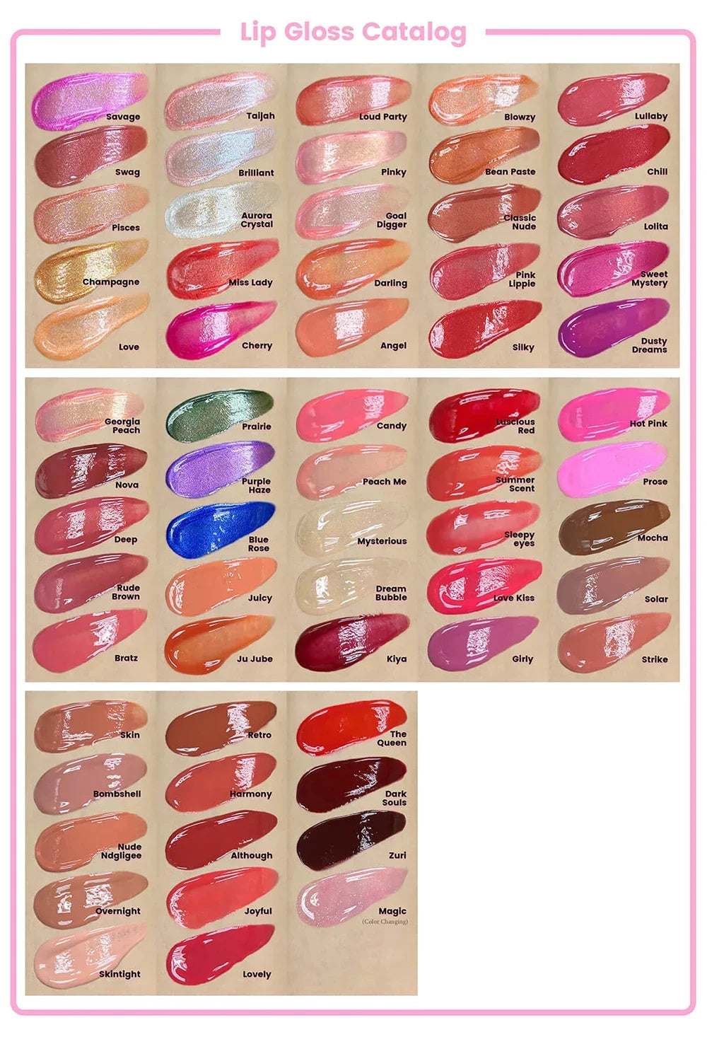 Nude Lip Gloss Big Brush Private Label Wholesale – 147+ Shades