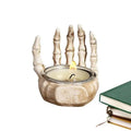 Resin Skull Candle Holder – Halloween Décor Ornament Gift
