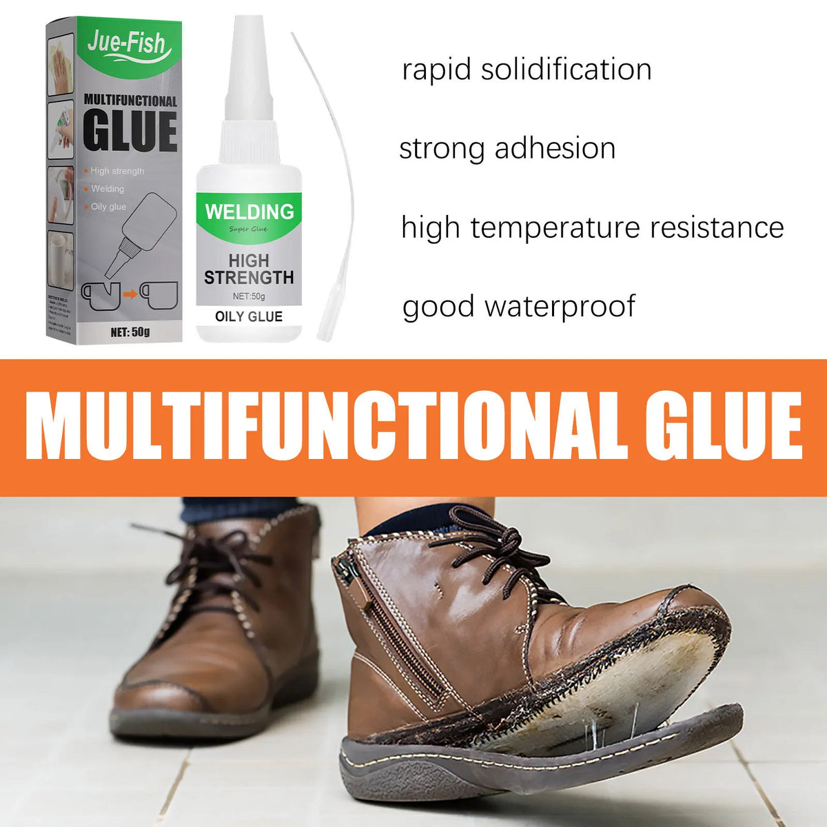 Waterproof Quick-Dry Universal Glue 30/50ml | Strong Adhesive