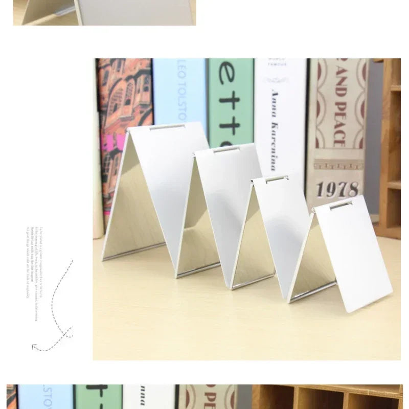 Mini Foldable Pocket Vanity Mirror | Compact Aluminum Makeup Mirror