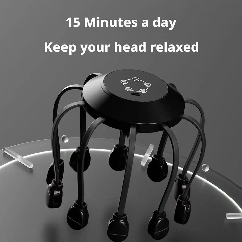 Electric Octopus Head Massager – 10/14 Claw Scalp Device