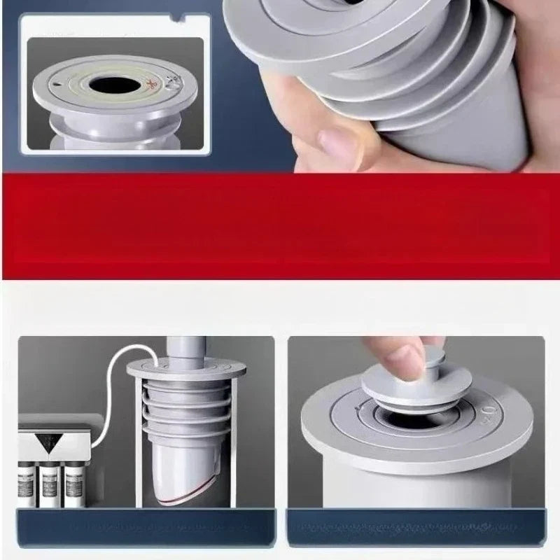 Silicone Floor Drain Stopper & Sink Plug 70-75mm Sealing Ring