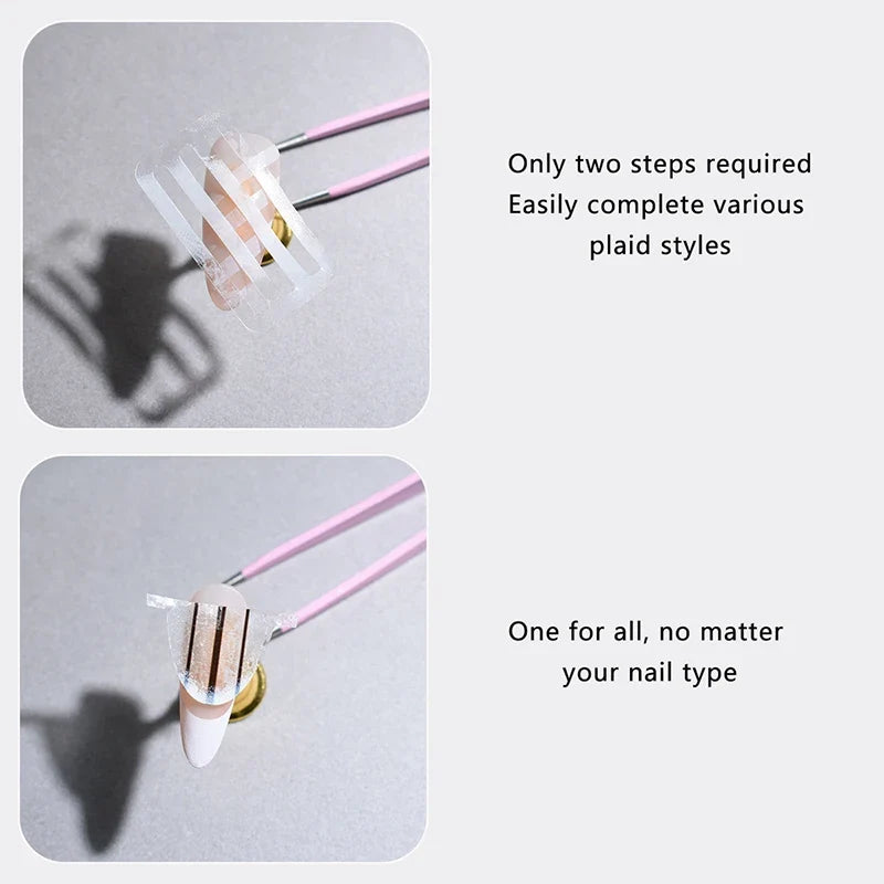 French Manicure Guide Stickers – DIY Nail Art Stencil Sheet