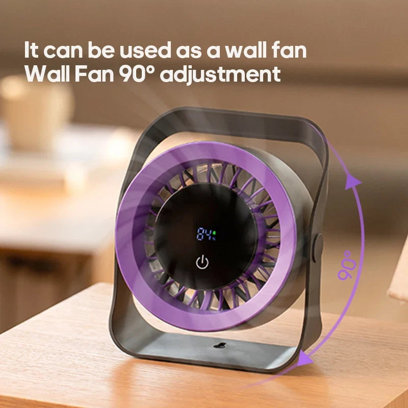 URGGU 4000mAh Portable Fan | 100 Speeds, Remote & Touch Screen
