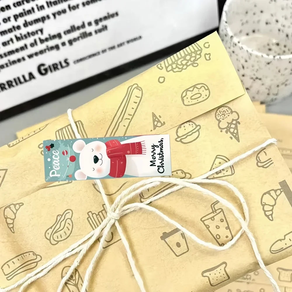 Christmas Sticker Roll – 120 Santa & Polar Bear Holiday Labels