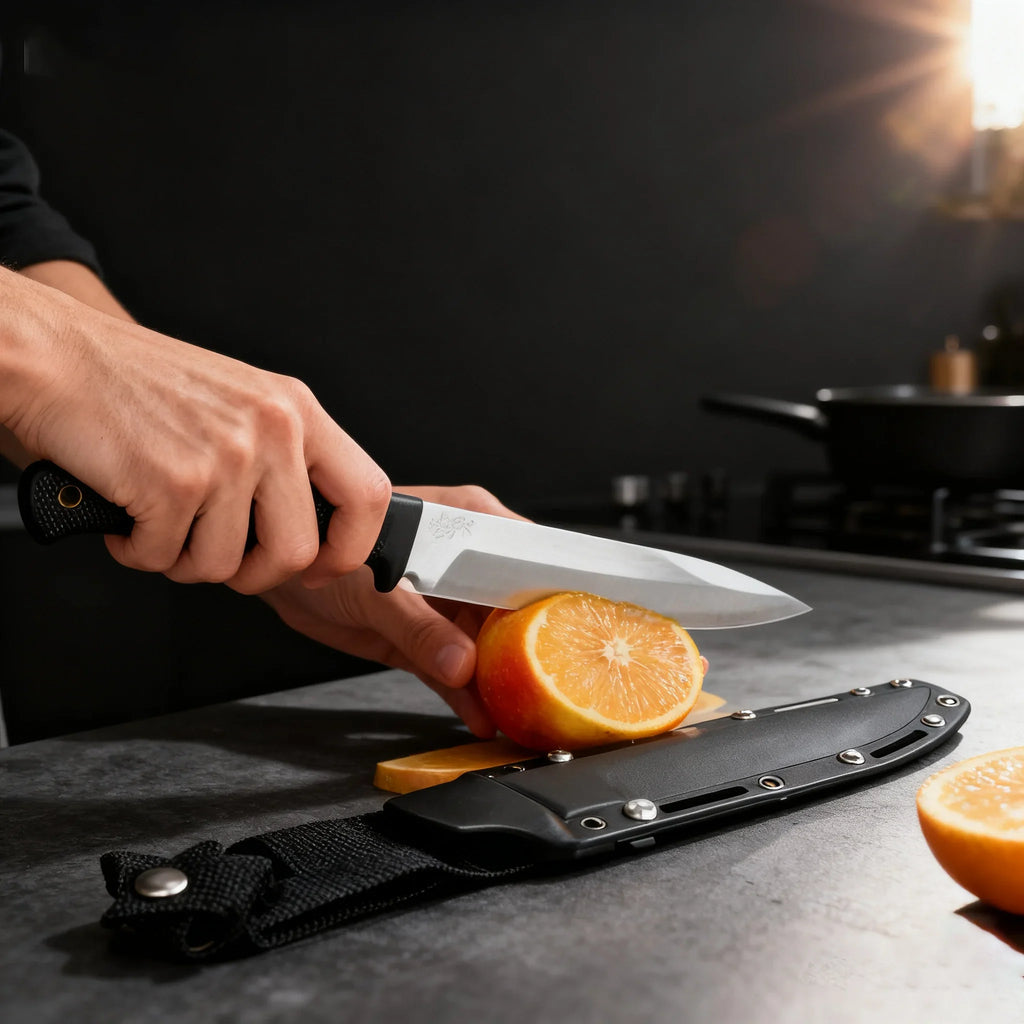 Fixed Blade Kitchen Knife Set with Sheaths – Boning & Slicing