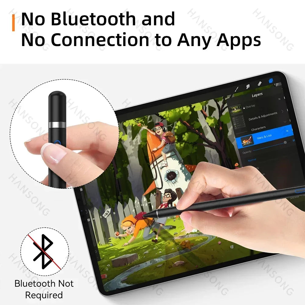 Rechargeable Active Stylus Pen for iPad iPhone & Android
