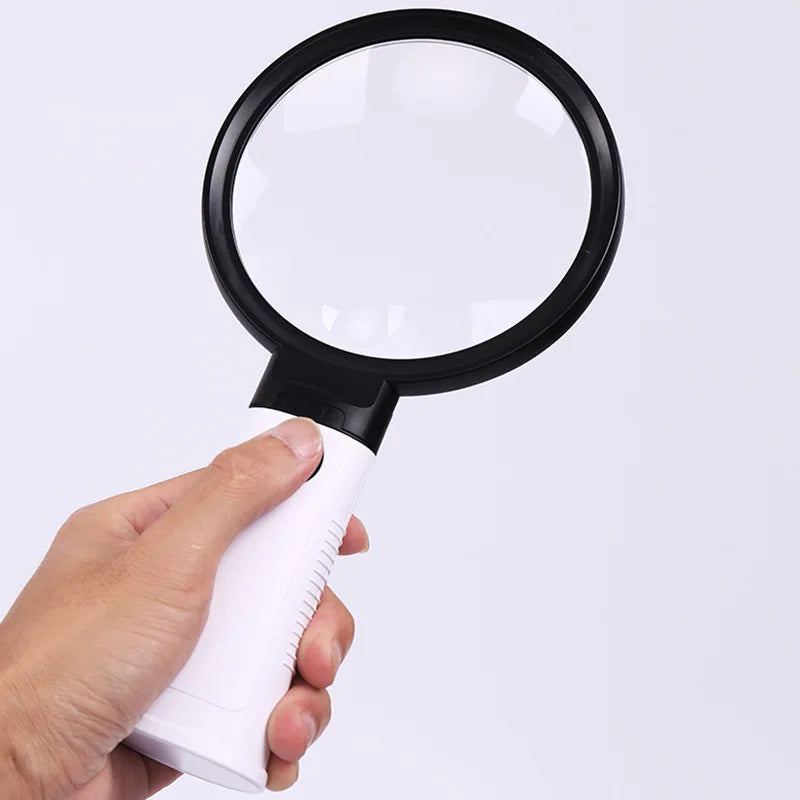 LED Magnifying Mirror 10X 30X with Heating, Cooling & 12 LEDs