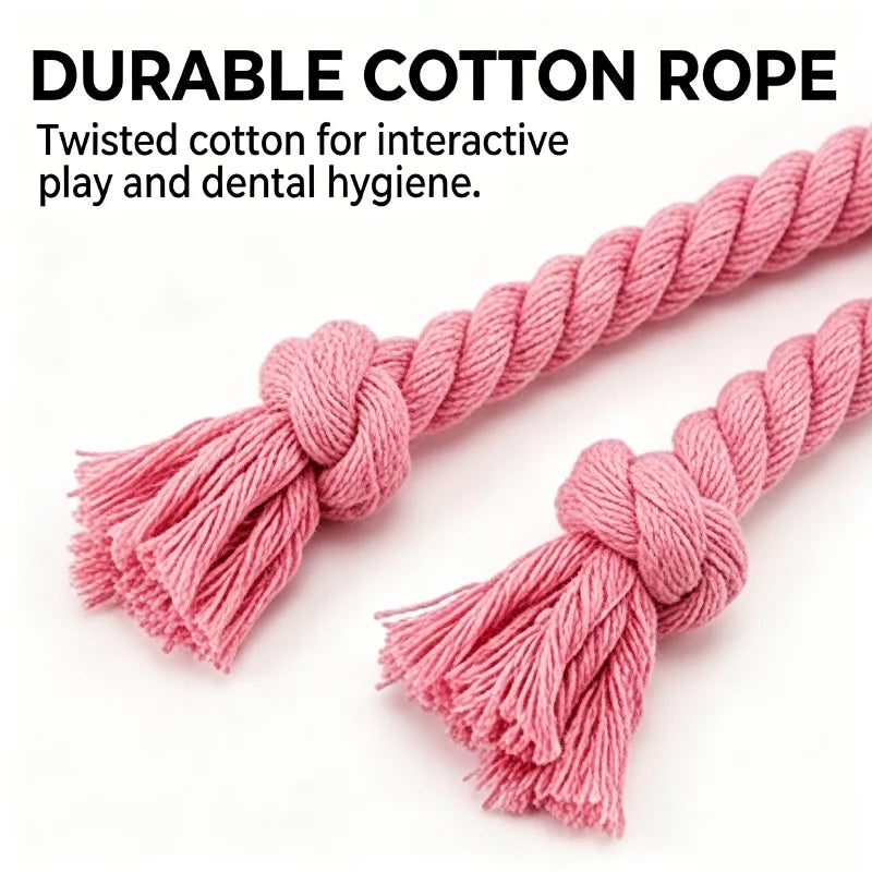 Squeaky Octopus Dog Toy | Cotton Rope Chew Toy for Puppies