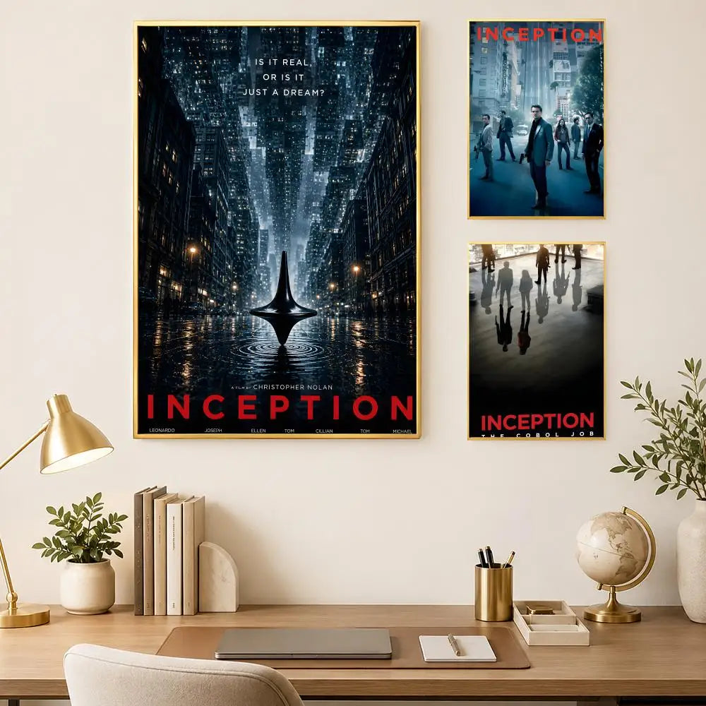 Inception Movie Poster – Self-Stick HD PVC Waterproof Wall Art