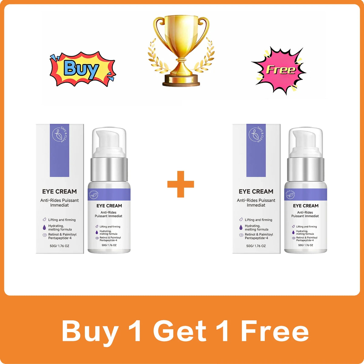 Retinol Eye Cream – Hydrating, Firming & Brightening 50g