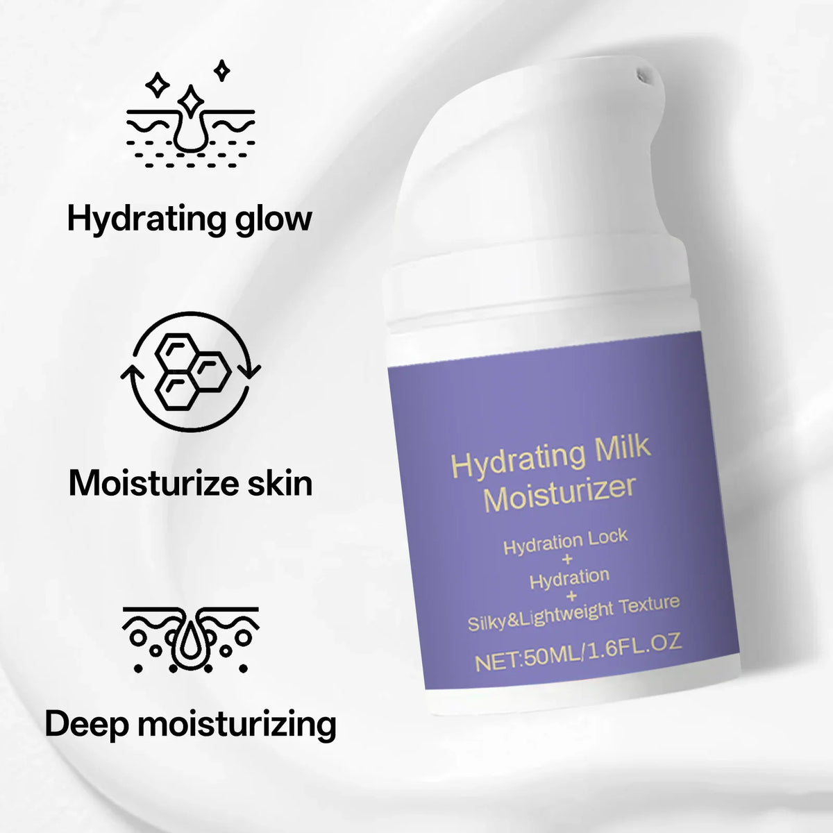 Hydrating Milk Moisturizer – Shea Butter & Glycerin Cream 50ml