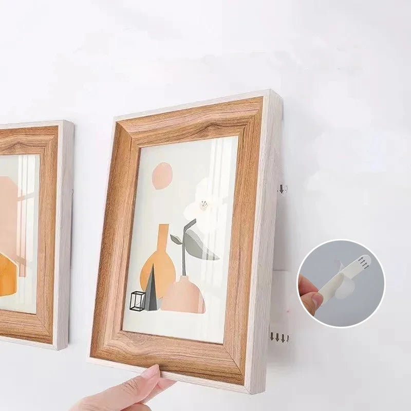 Punch-Free Adhesive Wall Mounting Strips for Frames & Posters