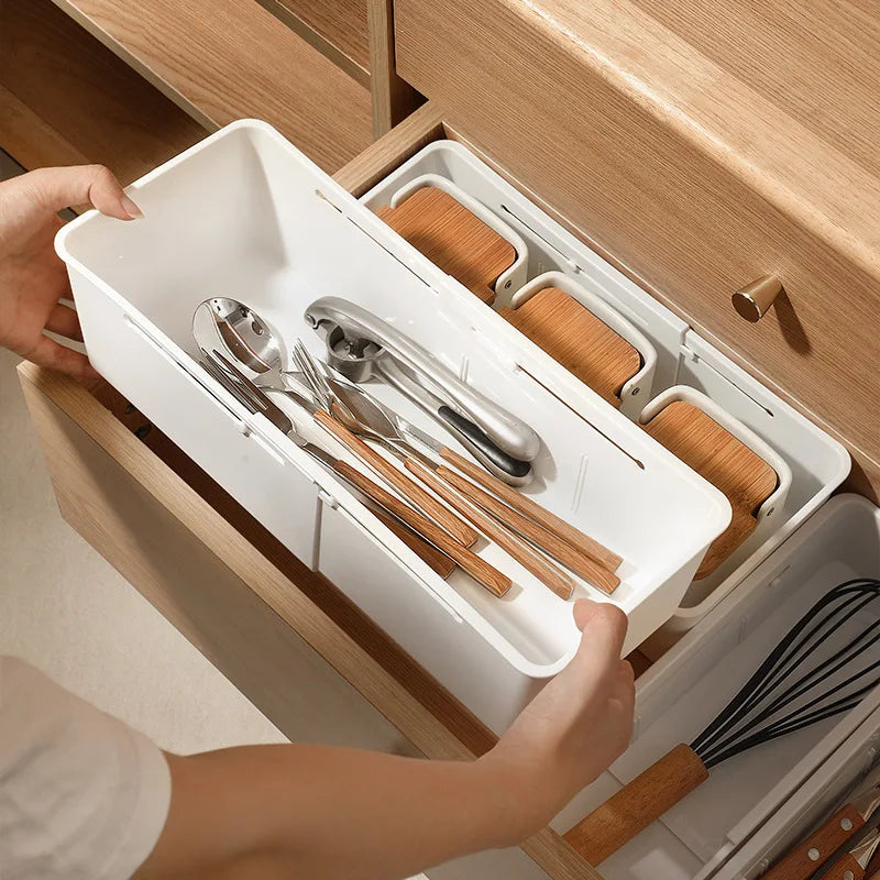 Retractable Drawer Organizer | Kitchen, Desk & Sock Storage