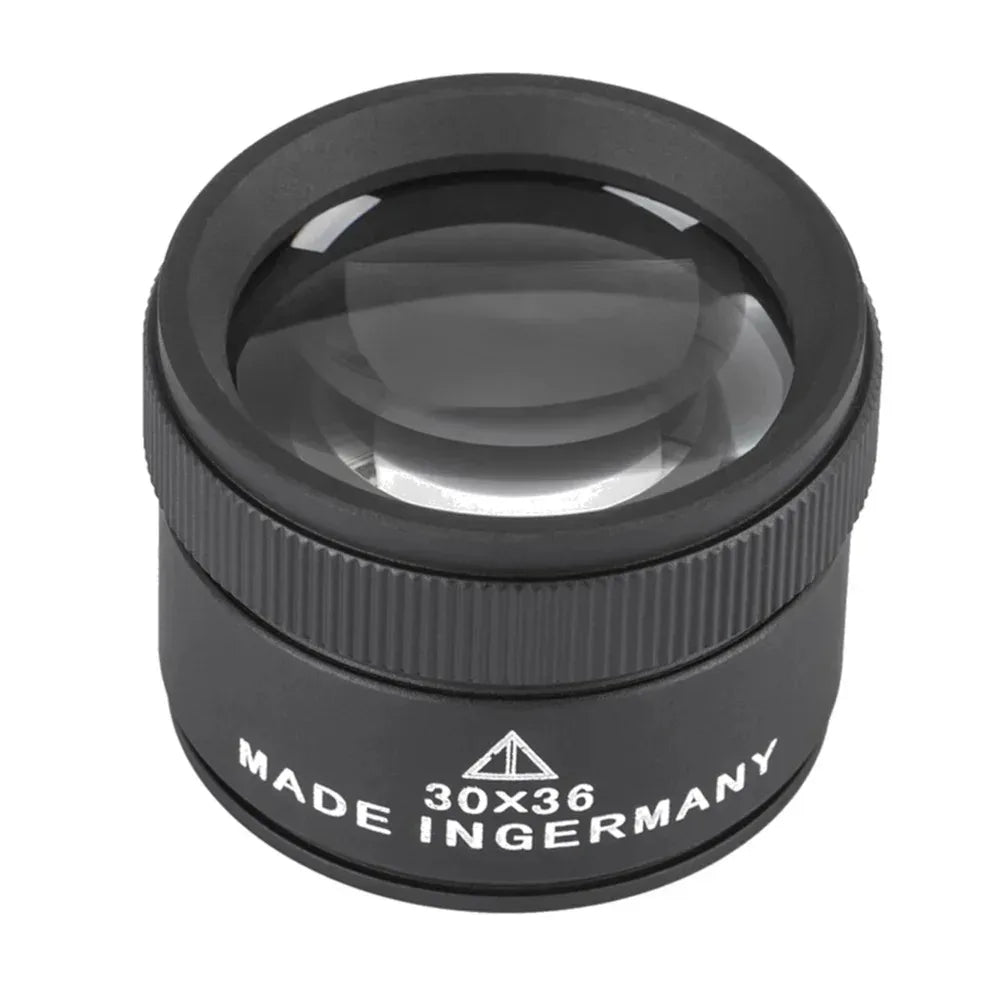 30X Jeweler's Loupe Magnifier – 36mm K9 Optical Glass Lens