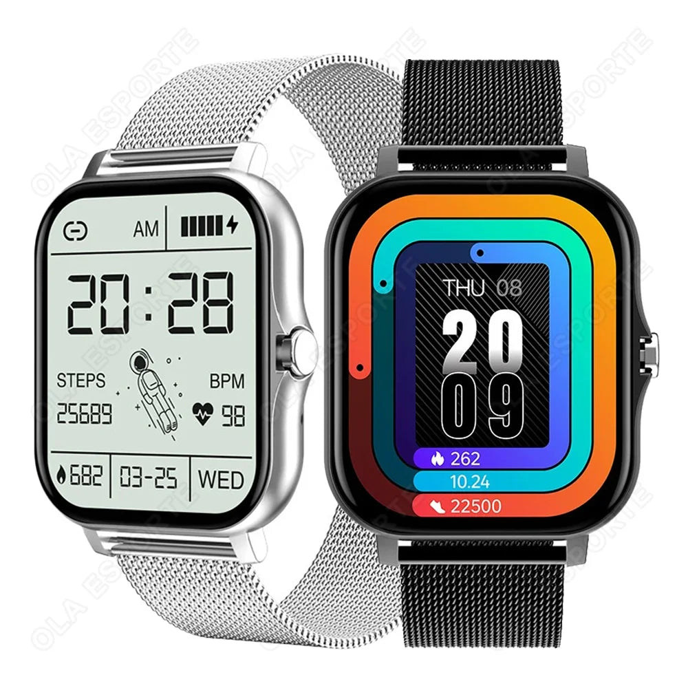 2025 Men Smart Watch Fitness Clock Sports Heart Monitor Smartwatch