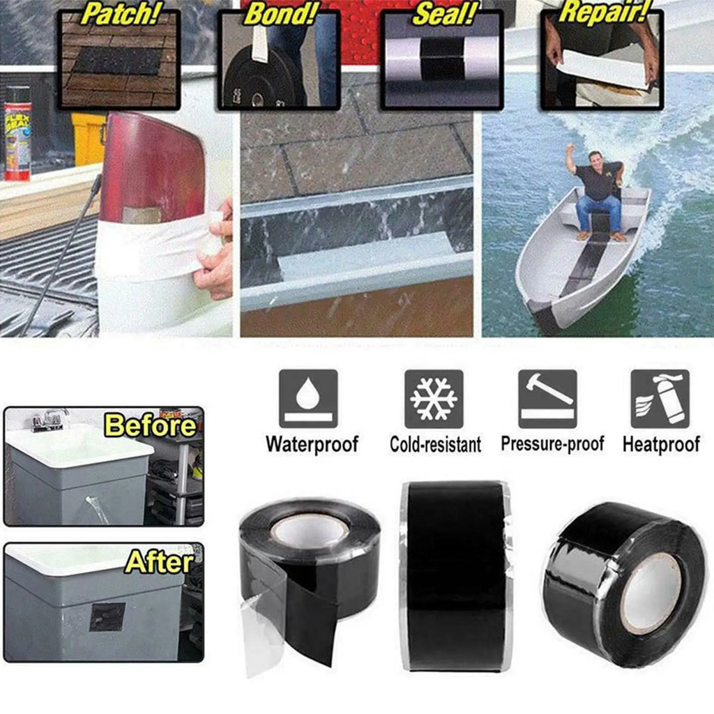 Self Fusing Silicone Tape – Waterproof Pipe & Hose Repair