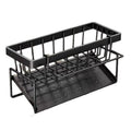 Sponge Holder Kitchen Sink Plastic Auto Draining Organizer Caddy