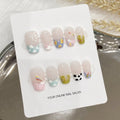 Handmade Cat Eye Press On Nails | Korean Fish Design 10pcs