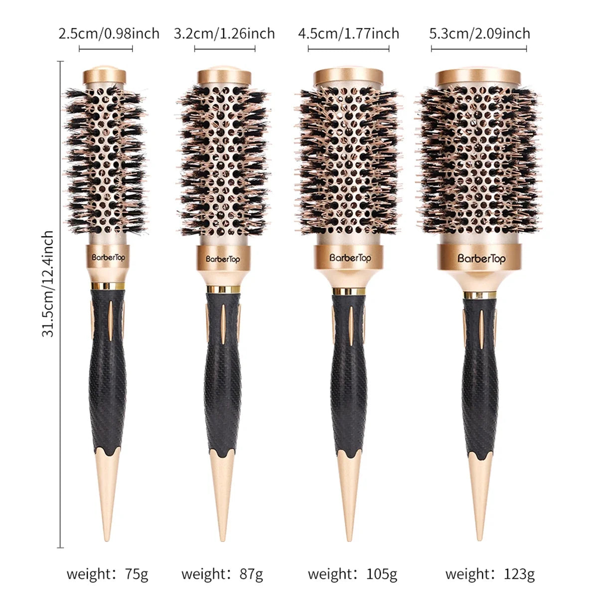 Anti-Static Hair Comb & Curling Brush | Salon Styling Tool