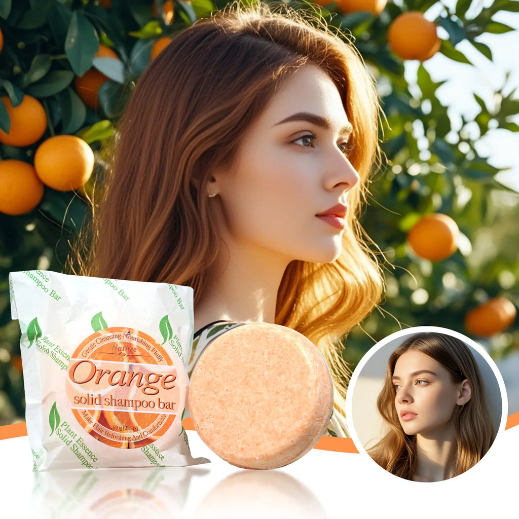 Orange Vitamin C Shampoo Bar – Sweet Orange, Residue-Free Clean