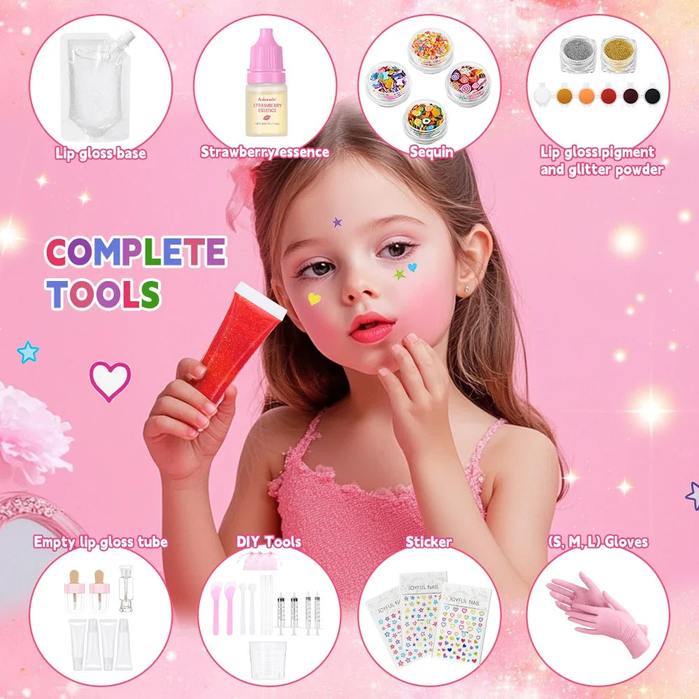 Lakerain DIY Lip Gloss Making Kit – Kids Gift Set