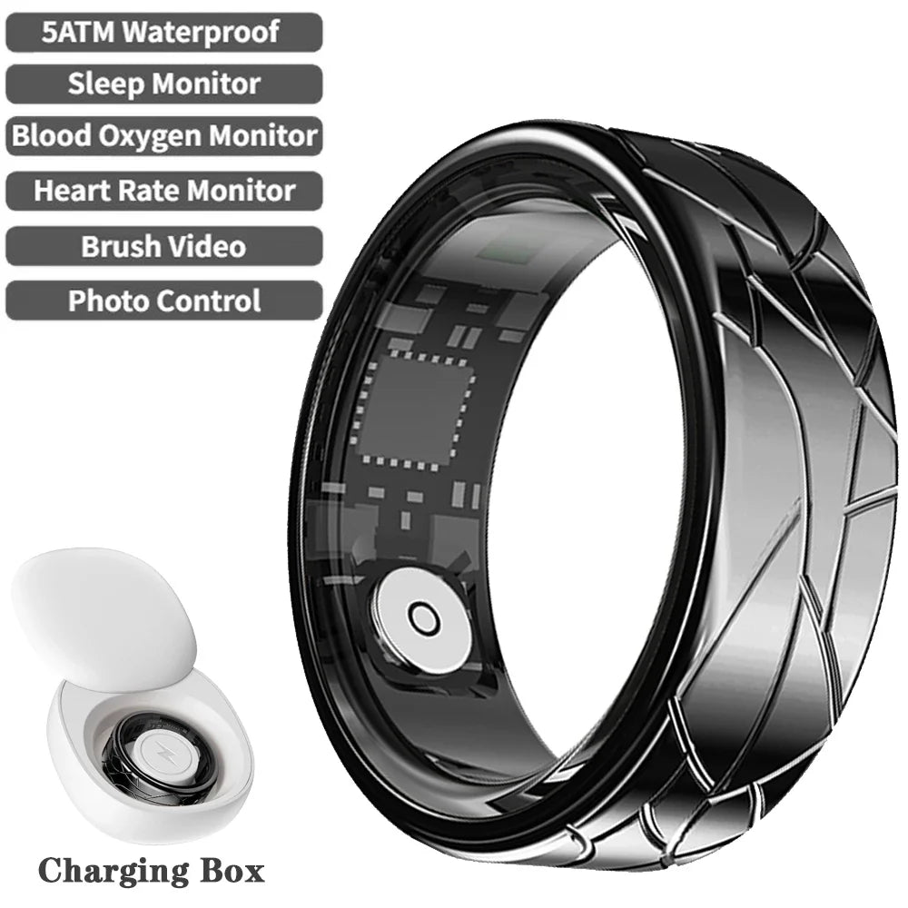 Smart Ring – Heart Rate, Sleep & Fitness Tracker | IP68 Waterproof