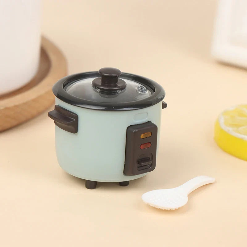 1:12 Dollhouse Miniature Rice Cooker with Spoon | Kitchen Set