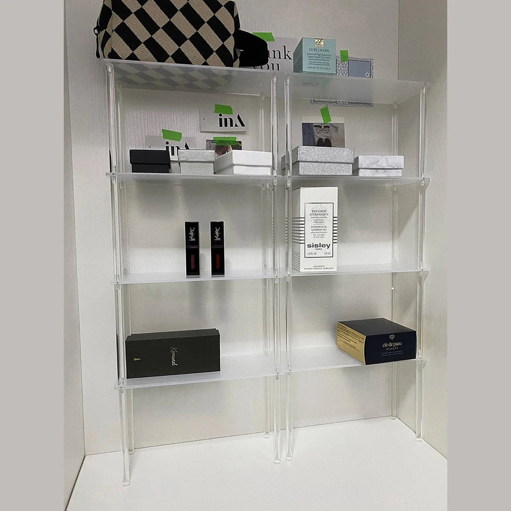 Acrylic Multi-Layer Cosmetics & Perfume Display Shelf Rack