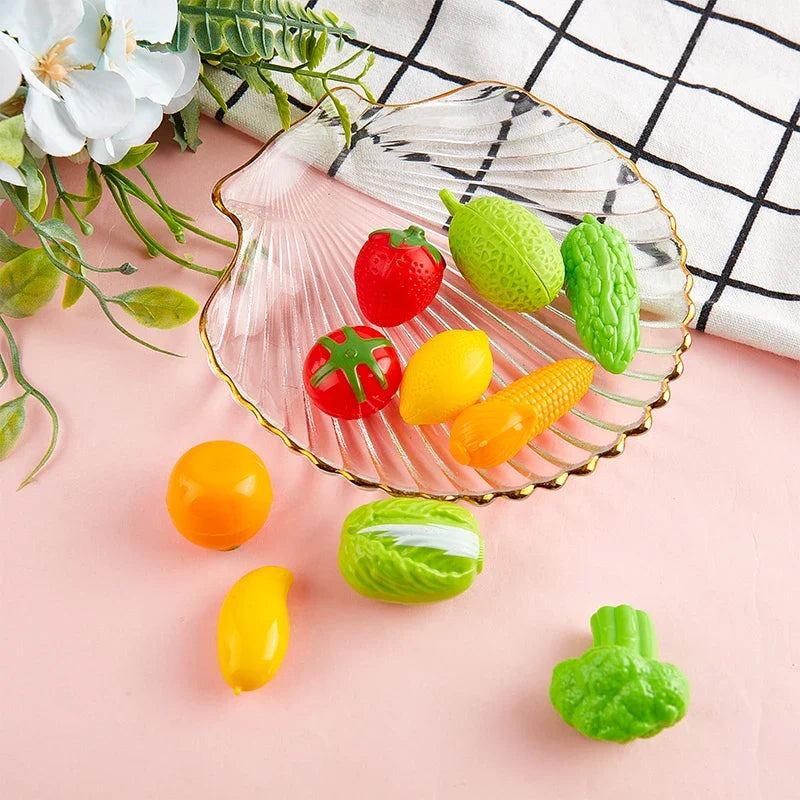 10 PCS Mini Simulation Fruit Vegetable Toys – Dollhouse Accessory