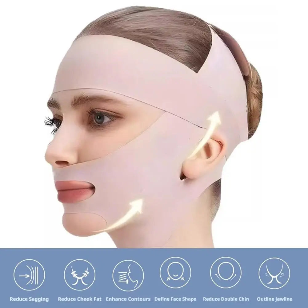 Breathable V-shape Face Lifting Bandage Tighten Firm Chin Reduce