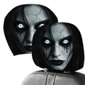 Halloween Ghost Car Headrest Covers – 2-Piece Spooky Set