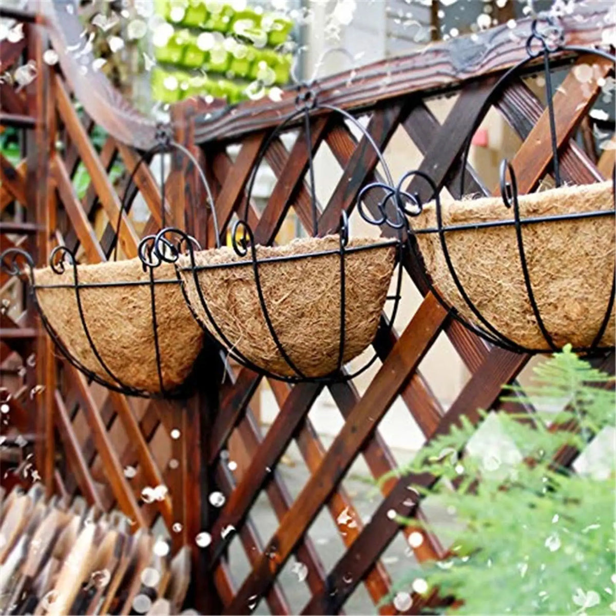 Coconut Basket Liners Coir Plant Liner Fence Flower Baskets Plants