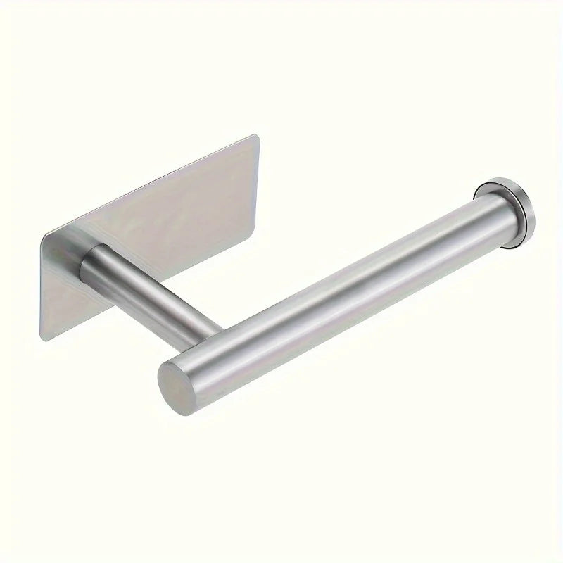 Heavy Duty Stainless Steel Toilet Paper Holder | No-Drill Mount