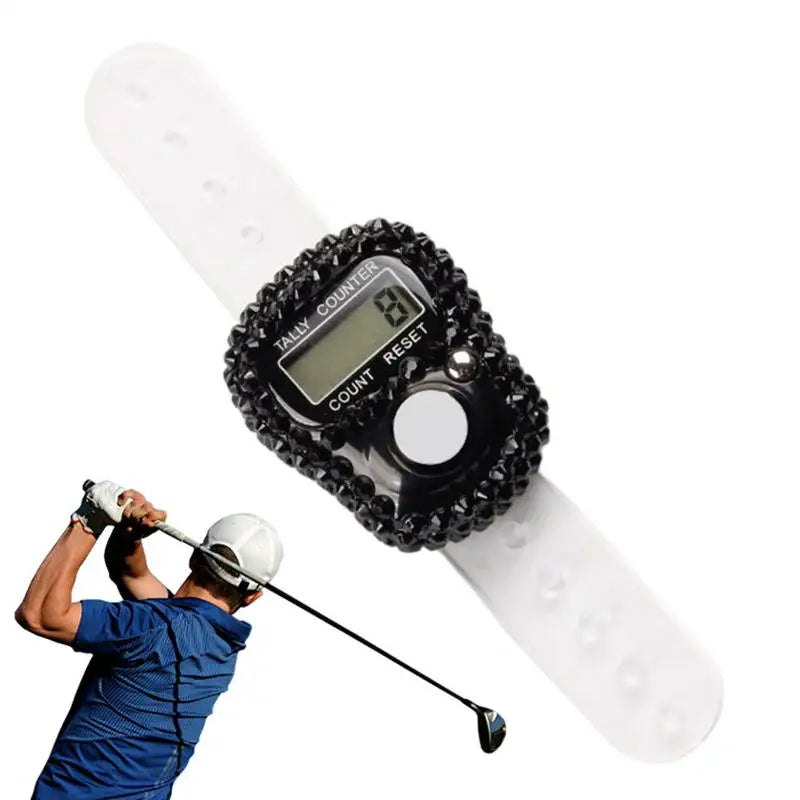 Finger Counter Clicker LCD Digital Display Resettable Lap Record Ring