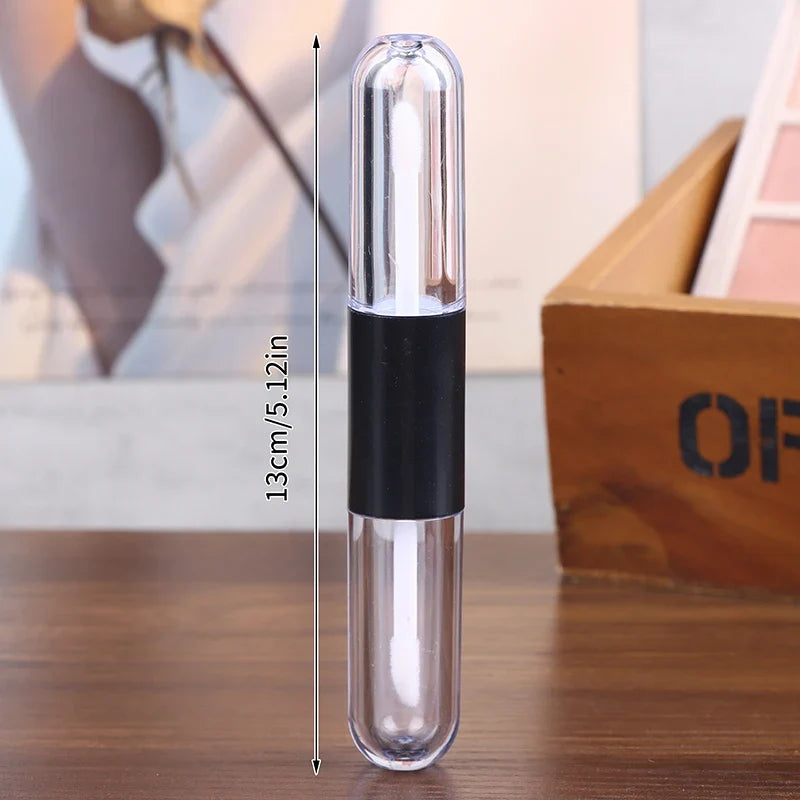 2-in-1 Double-Ended Refillable Lip Gloss Tube with Wand