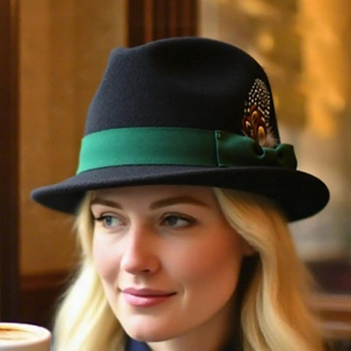 Oktoberfest Felt Hat – Beer Festival Costume for Men & Women