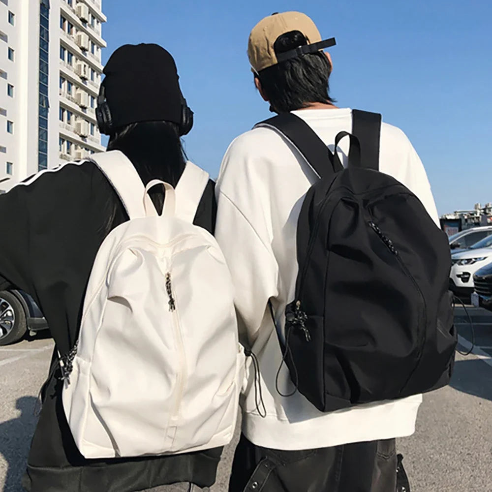 Simple Versatile Backpack Male Female Students Minimalist Instagram