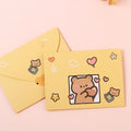 Cartoon Greeting Cards – Bear & Rabbit Foldable Cards, 9 Styles