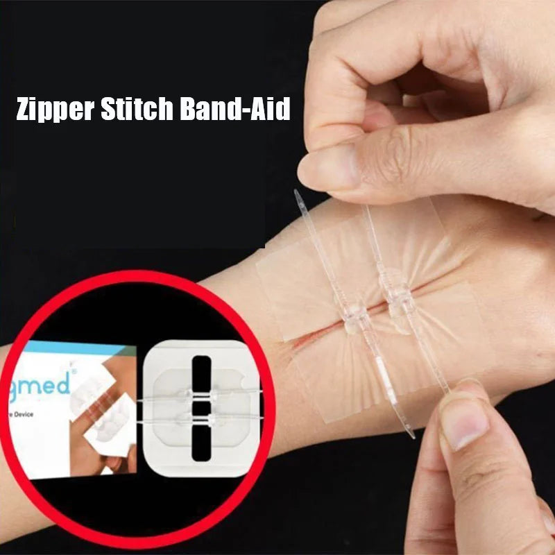 Emergency Wound Closure Zip Stitch Sutures Bandaids Repair Wounds