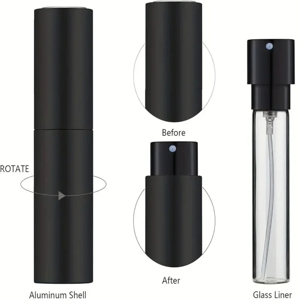 10ml Aluminum Refillable Perfume Atomizer – Travel Spray Bottle