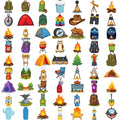 63pcs Waterproof Temporary Tattoo Stickers – Camping & Festivals