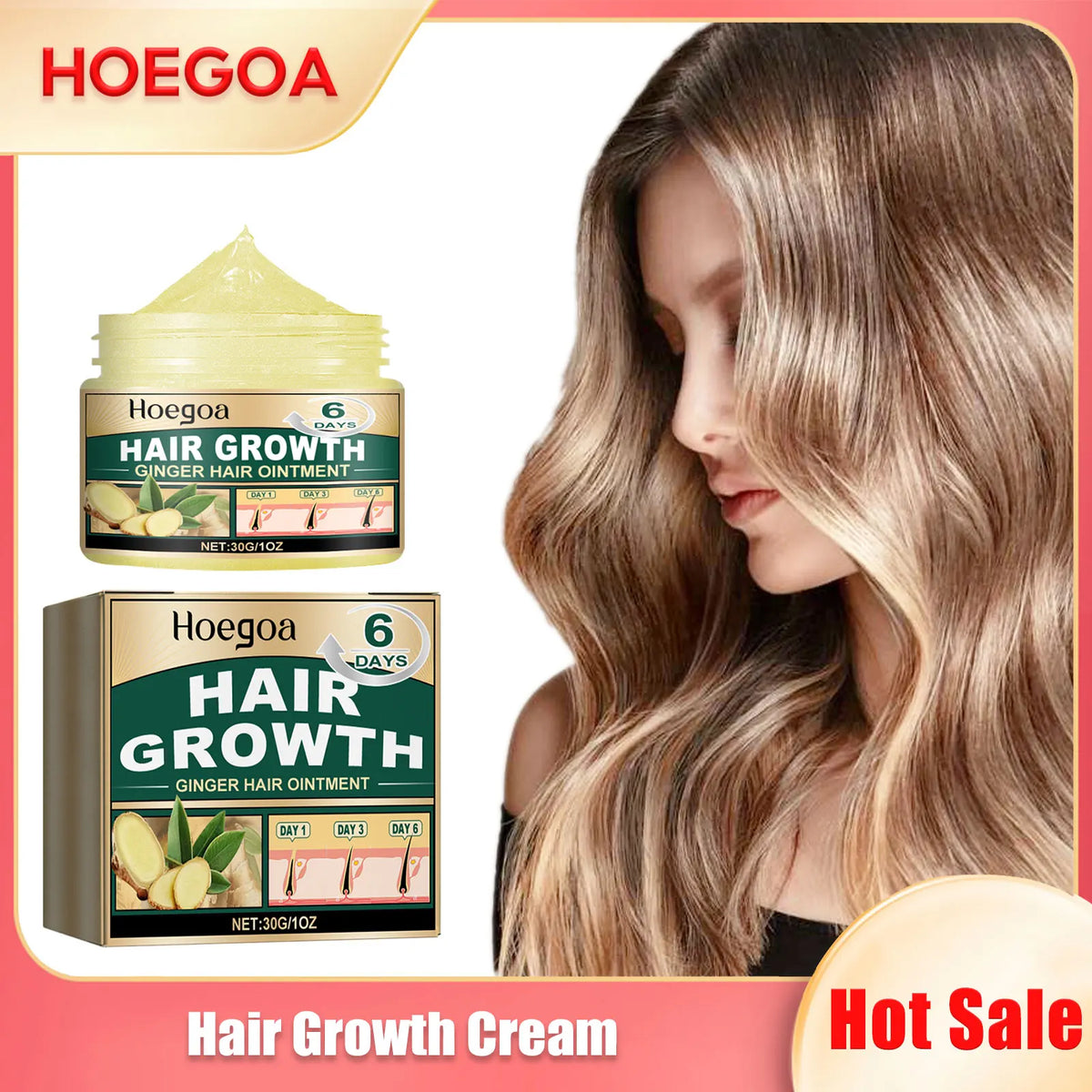 HOEGOA Hair Growth Scalp Cream – Deep Moisture & Repair 30g