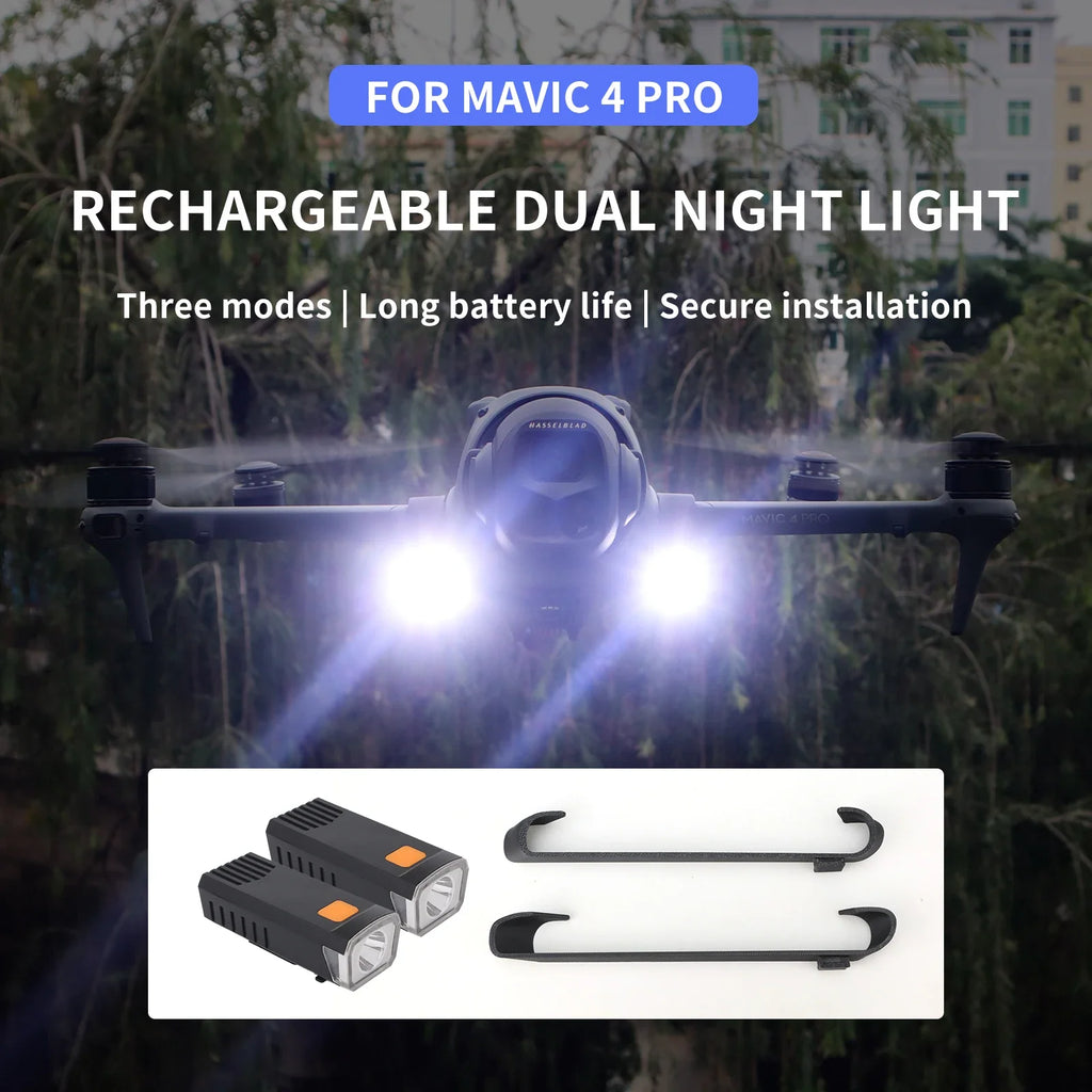 DJI Mavic 4 Pro Night Flight Searchlight – Rechargeable & 3 Modes