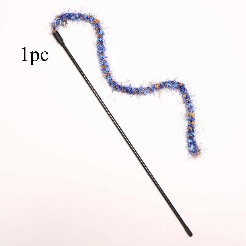 Colorful Plush Rope Cat Teaser Wand Toy | 2/3/4 Pack