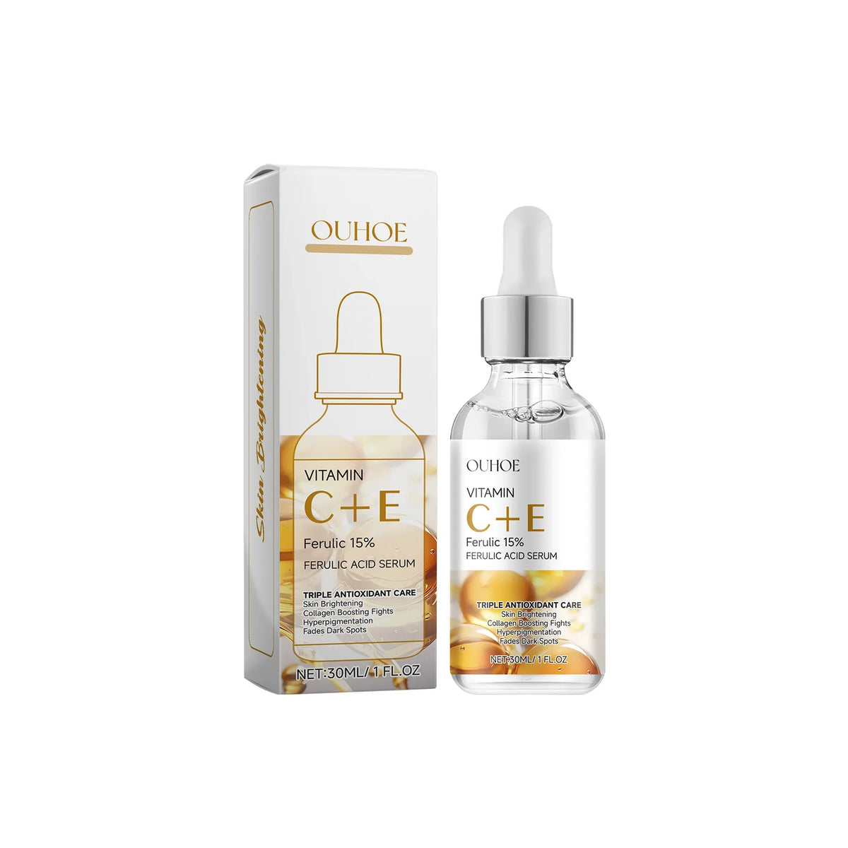 Vitamin C & E Brightening Facial Serum – Firming & Pore Care