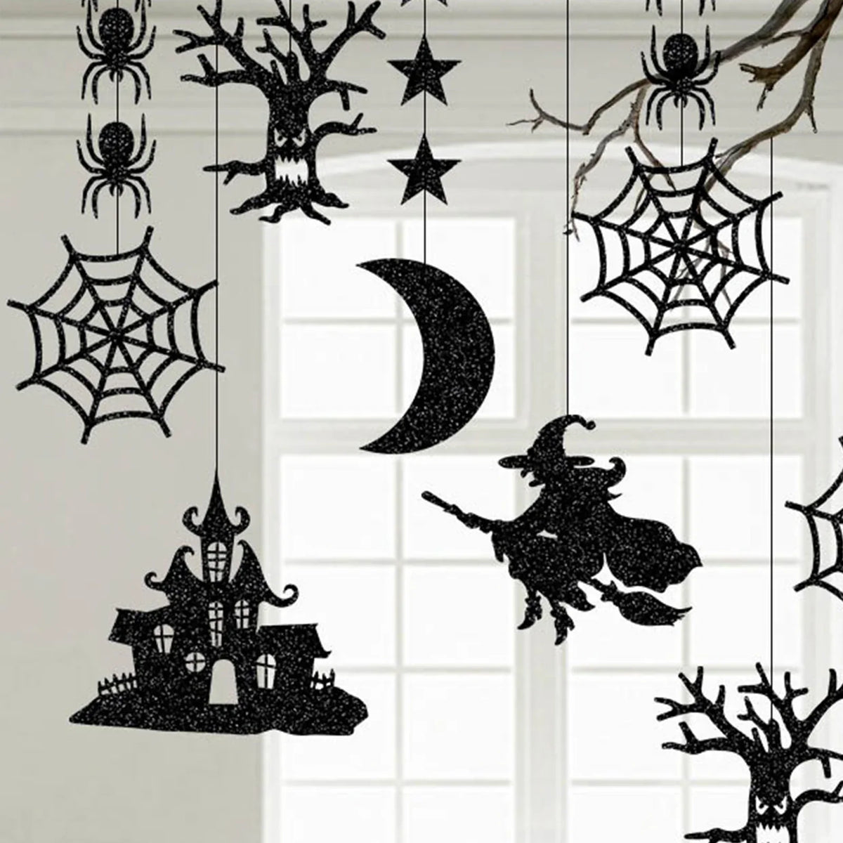 6-Piece Halloween Hanging Ceiling Decorations – Spooky Party Décor