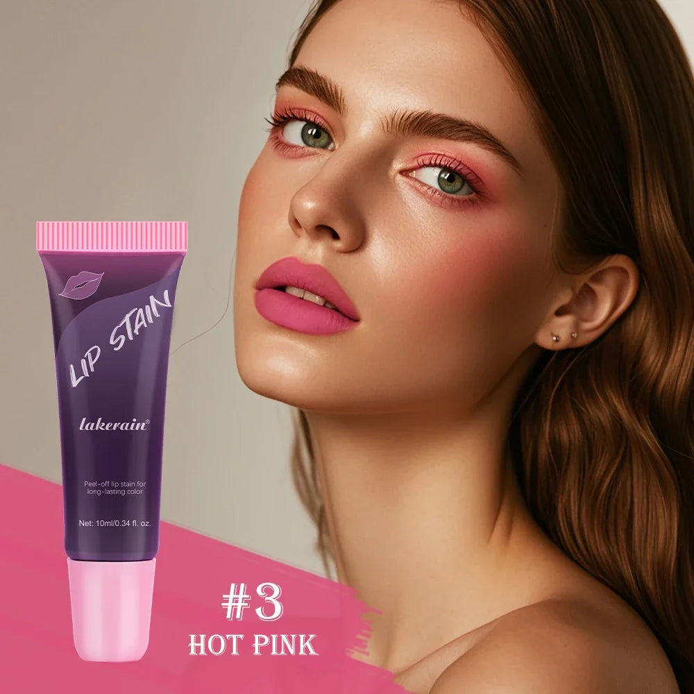 Lakerain Peel-Off Lip Stain – Waterproof Matte Lip Tint