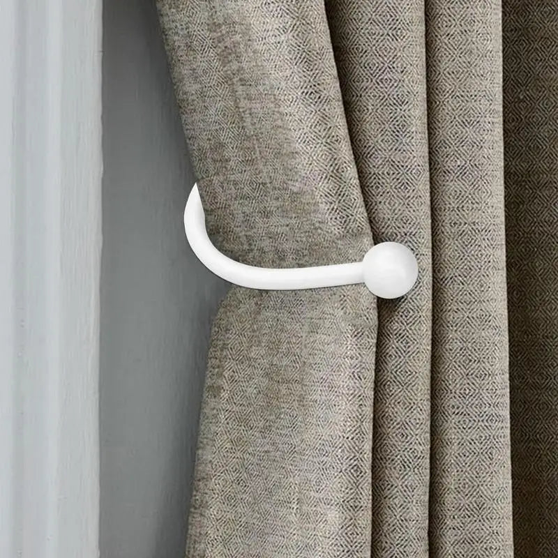 Aluminum Drapery Holdbacks 4pcs – U-Shape Curtain Tiebacks